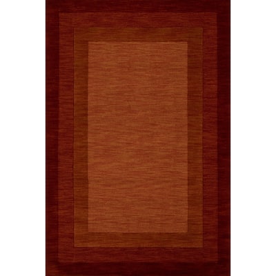 Alexander Home Helena Border Pattern Hand-tufted Pure Wool Rug