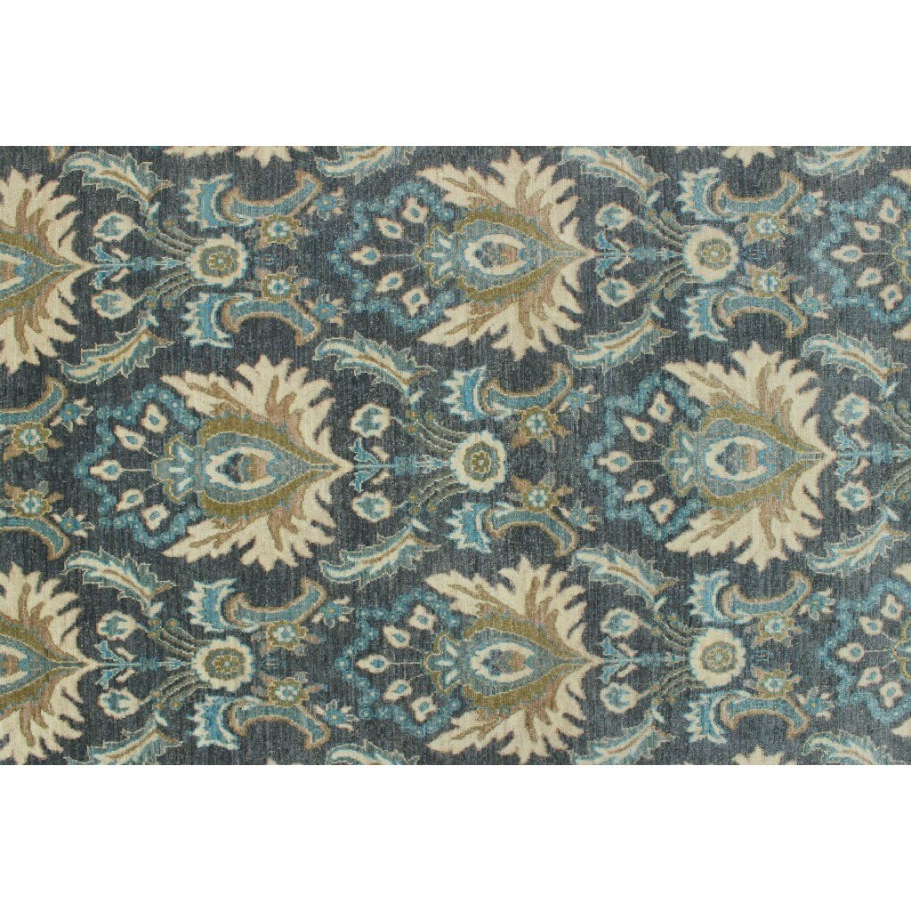 Noori Rug Peshawar Manal Hand Knotted Area Rug 8'10 x 11'10 Grey/Blue Noori Rug Peshawar Manal Hand Knotted Area Rug 8'10 x 11'10 Grey/Blue