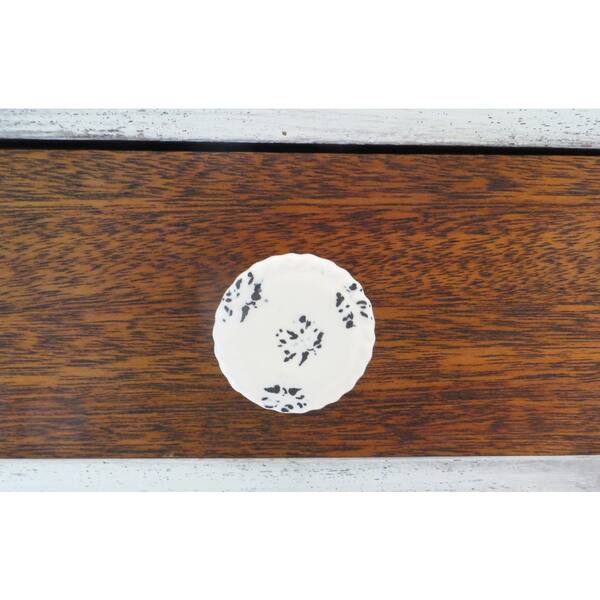 Antique White Metal Rustic Round Drawer Pulls Pack Of 6 Antique White Metal Rustic Round