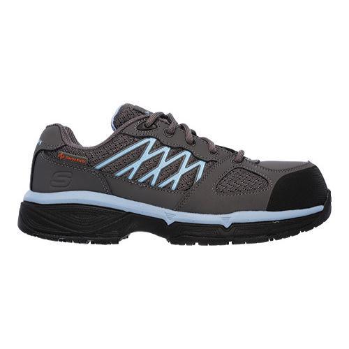 Women's Skechers Work Relaxed Fit Conroe Kriel ESD Safety Toe Shoe Gray