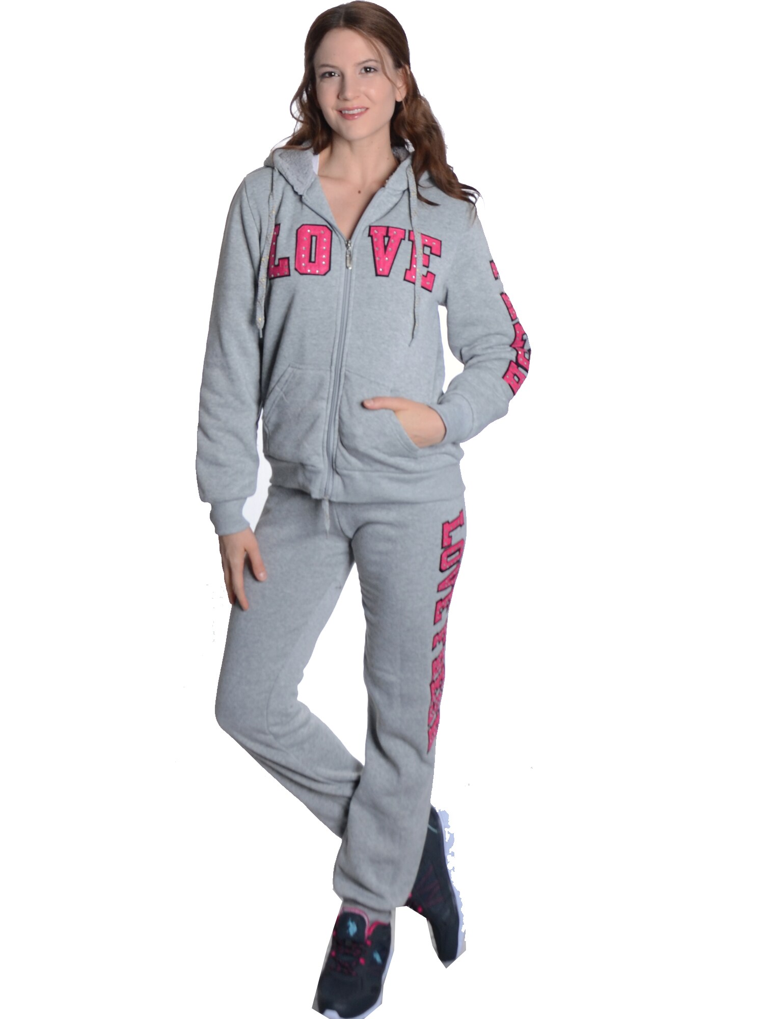 Playboy Two-piece Velour Warm-up Set - 422739 - Overstock.com Shopping ...