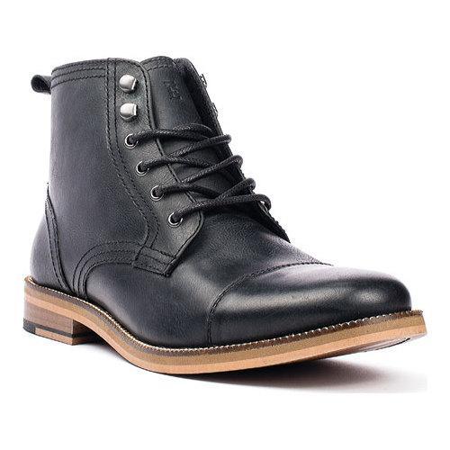 black cap toe boots mens