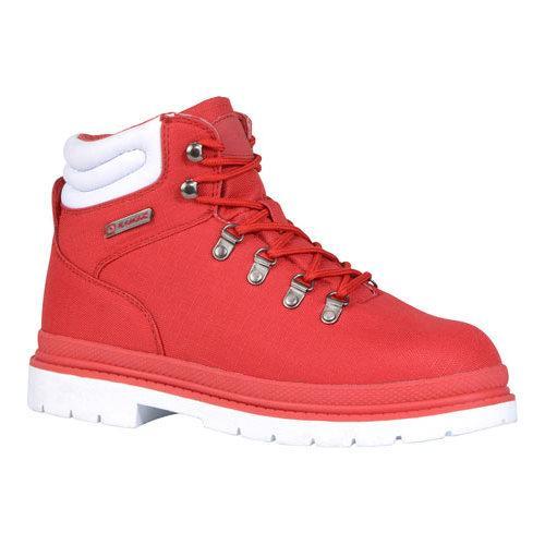 Shop Men's Lugz Grotto Ripstop Work Boot Mars Red/White Textile - Free ...
