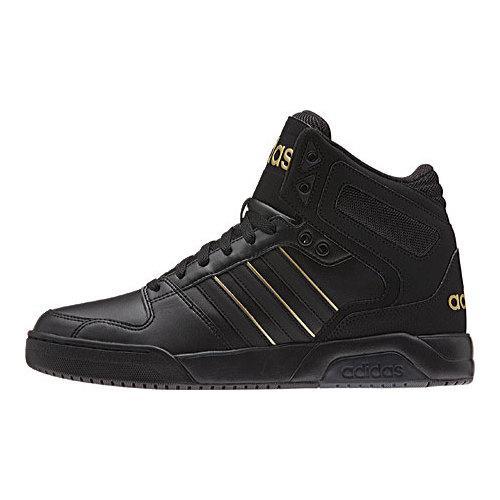 Shop Men's adidas NEO BB9TIS Mid Basketball Shoe Black/Black/Matte Gold -  Overstock - 12422391