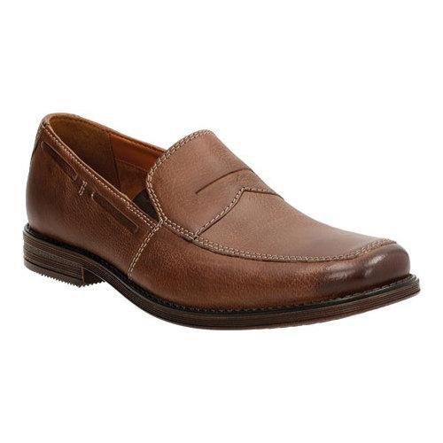 Men's Clarks Holmby Step Loafer Brown Goat Full Grain Leather - Free ...