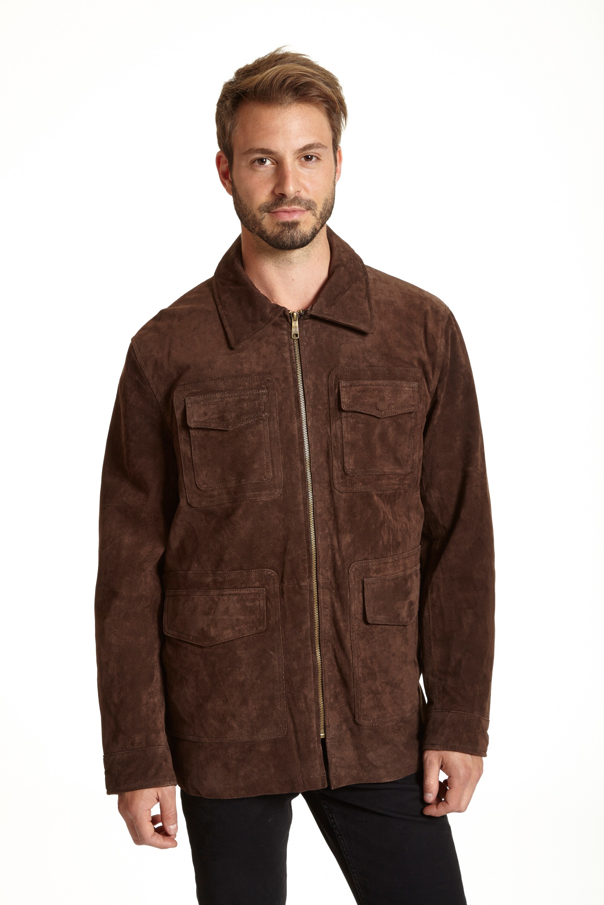 Excelled Men's Big and Tall Lamb Leather Bomber Jacket - 15754671 ...