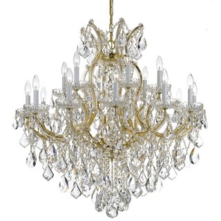 Maria Theresa 19-light Gold/ Crystal Chandelier - Gold