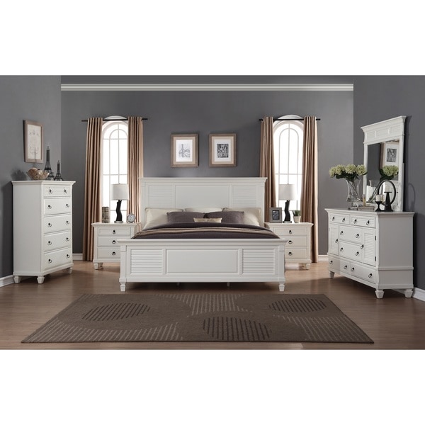 Regitina White 6-piece Queen-size Bedroom Furniture Set - 19397672 ...