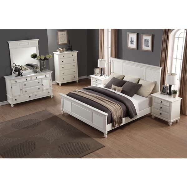 Shop Regitina White 6 Piece King Size Bedroom Furniture Set