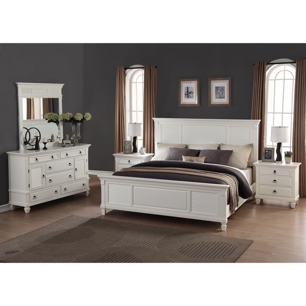 Shop Regitina White 5-Piece King-size Bedroom Furniture ...
