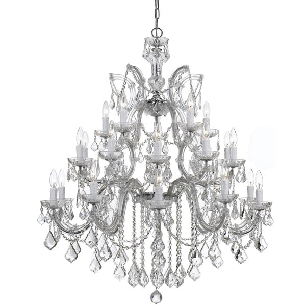 Crystorama Maria Theresa 26-light Chrome/Crystal Chandelier - Chrome