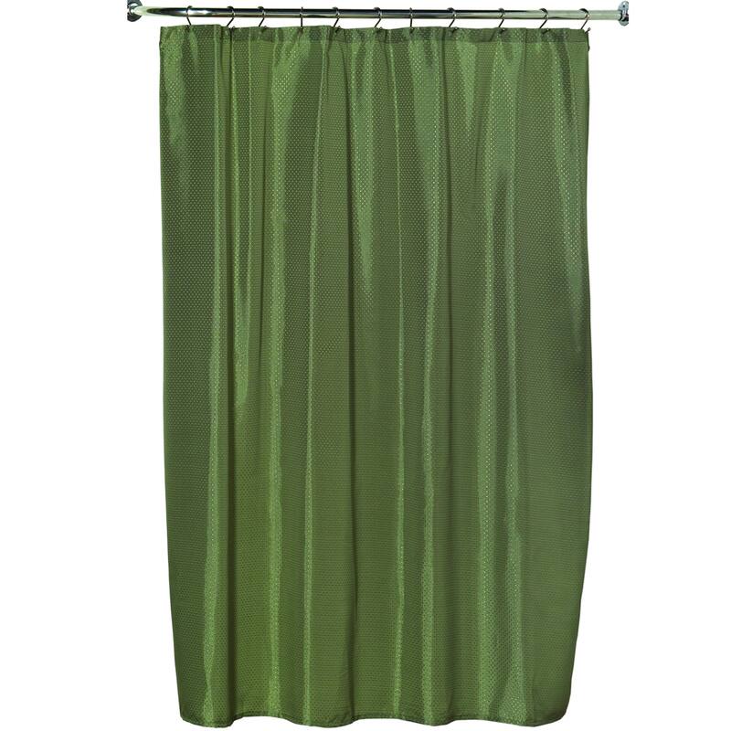 Polyester 70-inch x 72-inch Embossed Diamond-pattern Shower Curtain