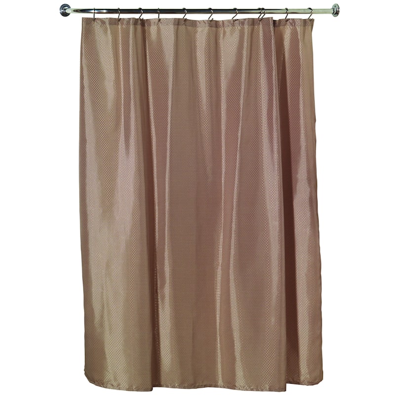 Polyester 70-inch x 72-inch Embossed Diamond-pattern Shower Curtain