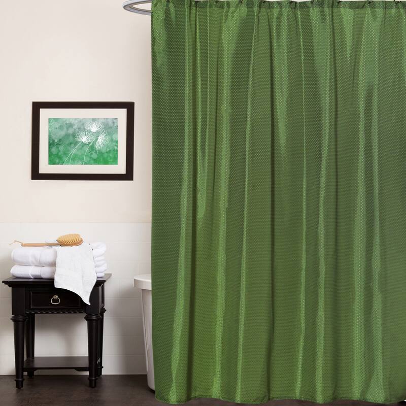 Polyester 70-inch x 72-inch Embossed Diamond-pattern Shower Curtain