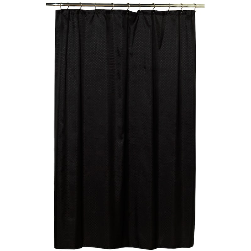Polyester 70-inch x 72-inch Embossed Diamond-pattern Shower Curtain