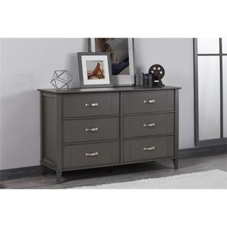 Grey Dressers Chests Online At Our Best Carbon Loft Ampere Dark Grey Two Tone 6 Drawer Dresser