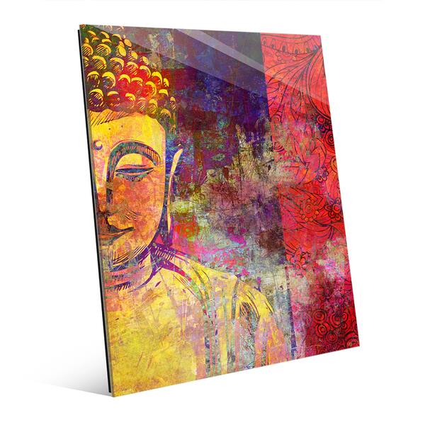 Urban Buddha Yellow' Wall Art on Acrylic - Overstock - 12604019