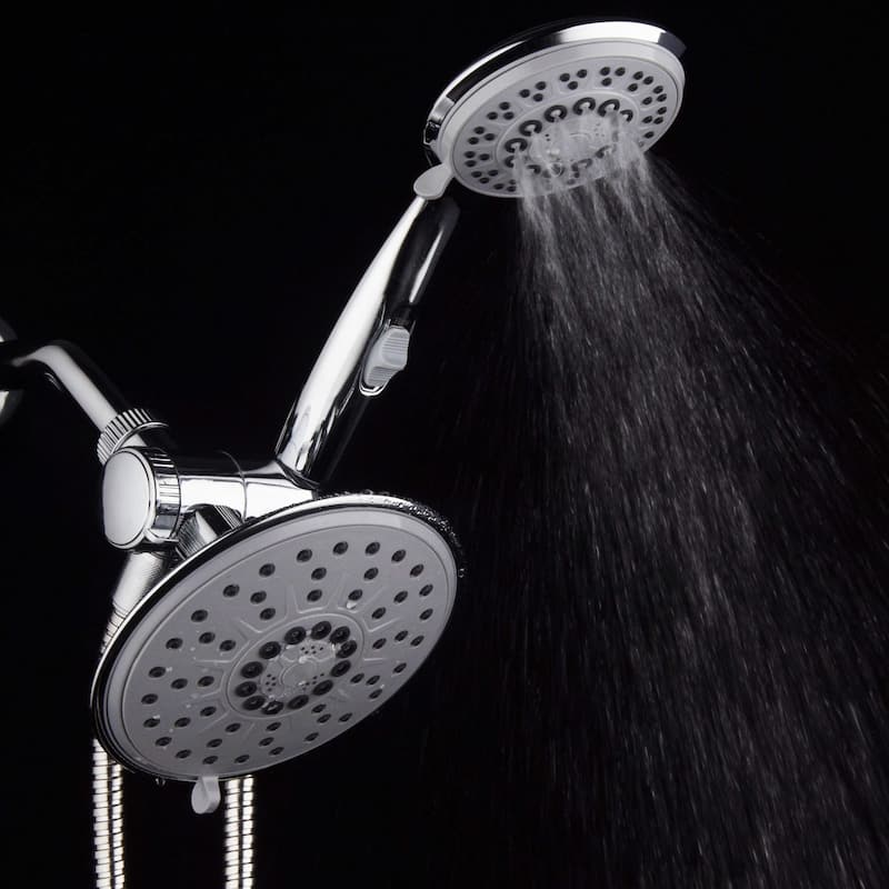 Hydroluxe 30-Setting 3-Way Rainfall Shower Head and Handheld Shower Combo