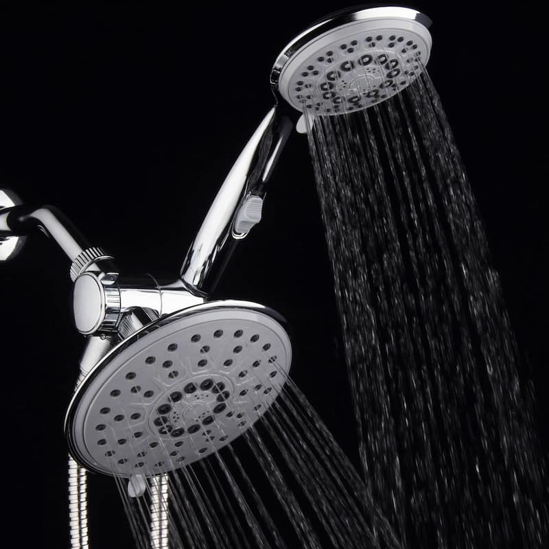 Hydroluxe 30-Setting 3-Way Rainfall Shower Head and Handheld Shower Combo