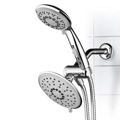 Hydroluxe 30-Setting 3-Way Rainfall Shower Head and Handheld Shower Combo