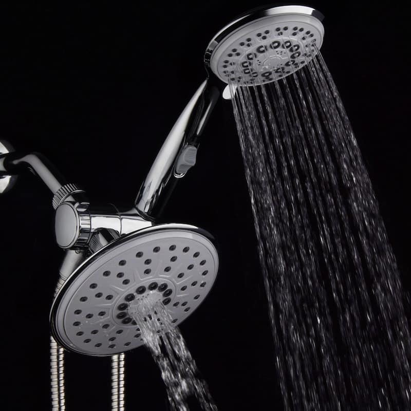 Hydroluxe 30-Setting 3-Way Rainfall Shower Head and Handheld Shower Combo