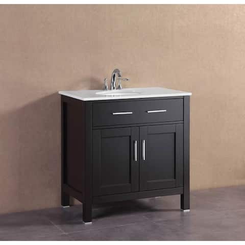 32 Inch Bathroom Vanities Vanity Cabinets Online At Belvedere Modern Espresso 32 Inch Freestanding Single Bathroom Vanity