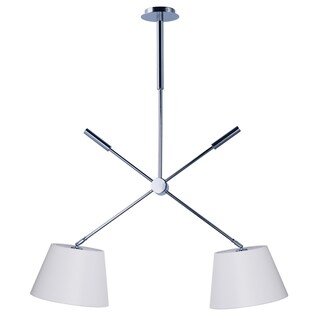 Hotel LED 2-Light Pendant - Silver