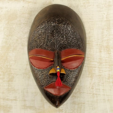 Handmade End to Calamity Sese Wood Mask (Ghana)