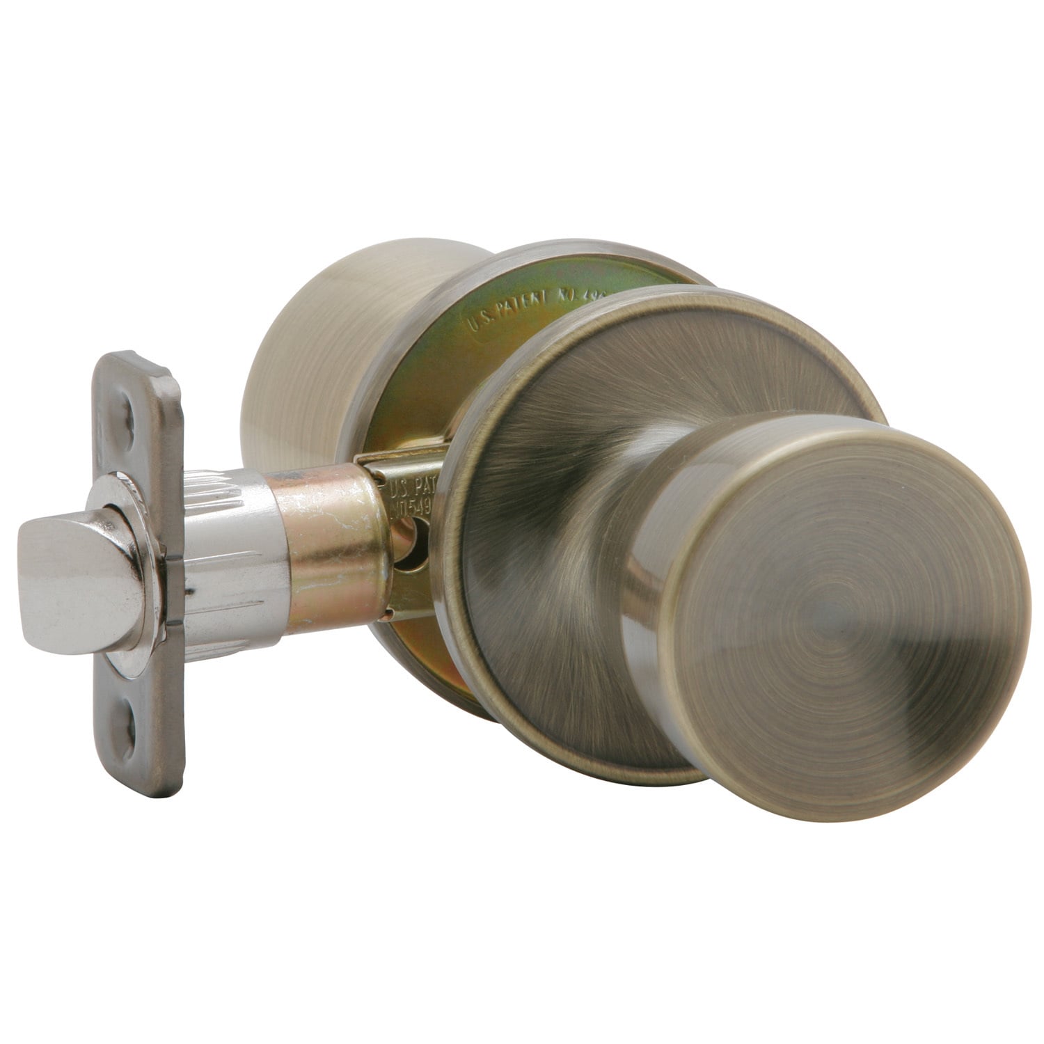 Shop Dexter By Schlage J10vbyr609 Antique Brass Byron Passage Door