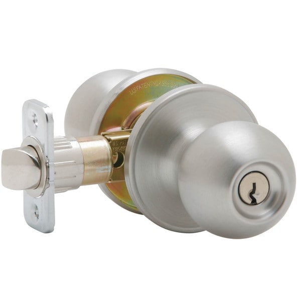 Dexter By Schlage J54vcna630 Satin Stainless Steel Corona Keyed Entry Knobs