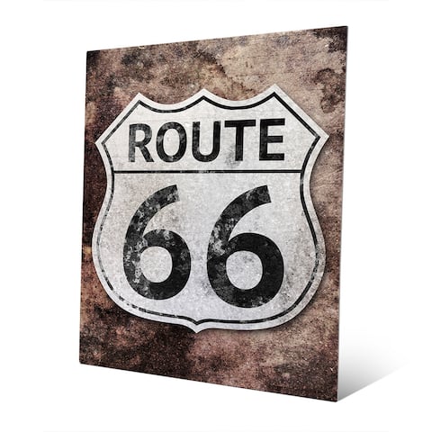 Rustic Route 66' Metal Wall Art