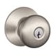 preview thumbnail 1 of 0, Schlage Plymouth Satin Brass Steel Entry Lockset ANSI Grade 2 1-3/4 in.