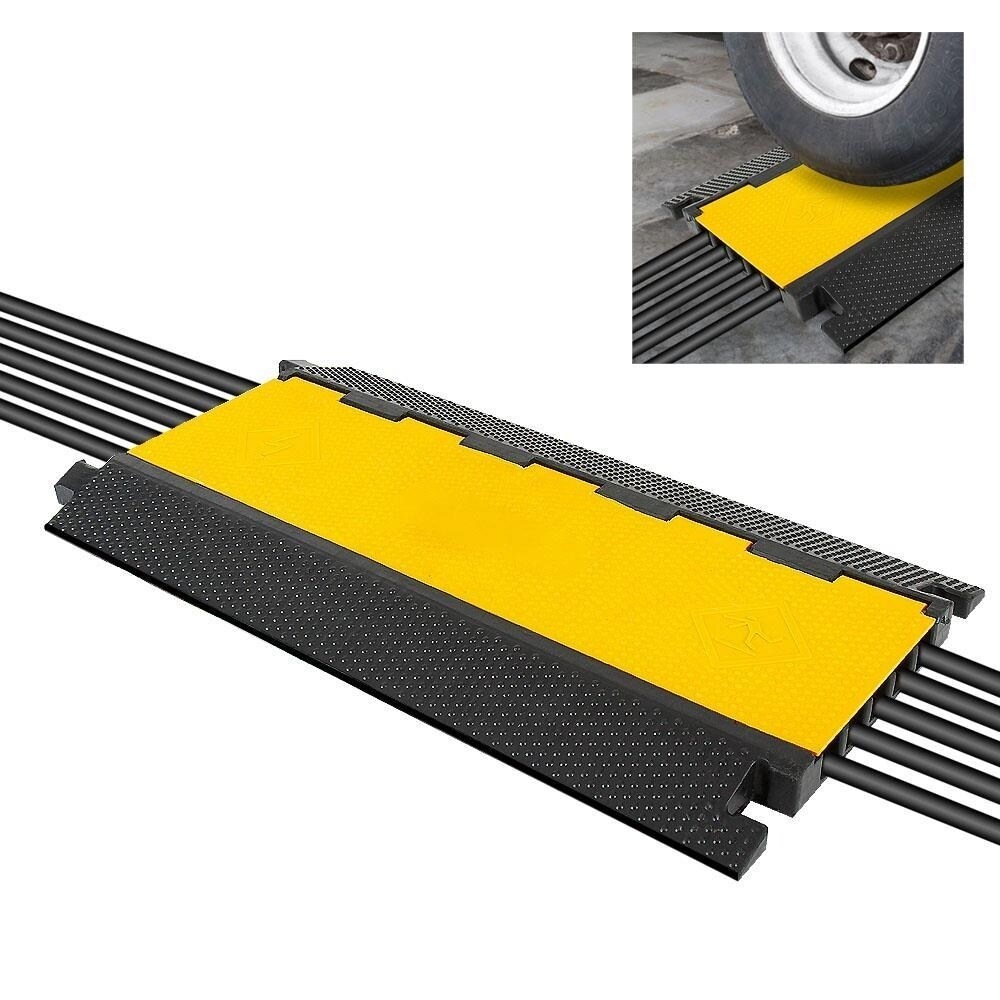 Pyle Pcblco28 Multi Channel Cable Protective Cover Ramp Cord Multi Channel Cable Protective Cover