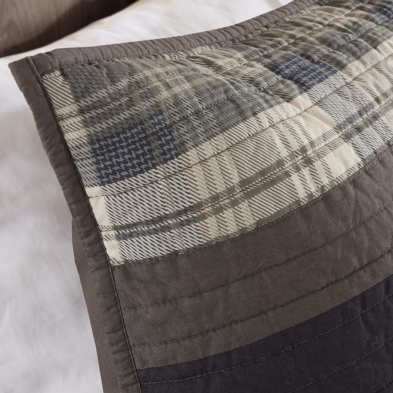 Woolrich Winter Plains 100-percent Cotton Oversized Quilt Mini Set