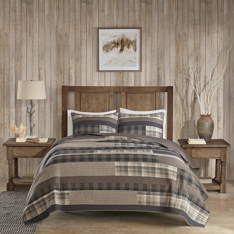 Woolrich Winter Plains 100-percent Cotton Oversized Quilt Mini Set - Full - Queen