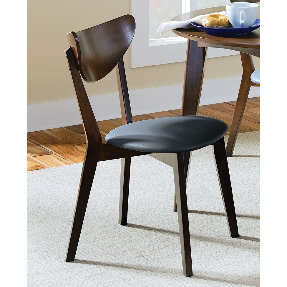 Coaster Company Brown Dining Chair (Set of 2) Dark Walnut 17.75" x 21.