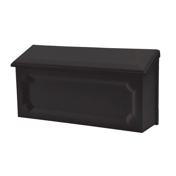Solar Group WMH00B04 Black Windsor Horizontal Wall Mount Mailbox