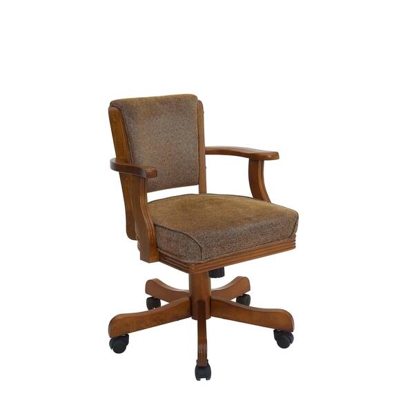 Shop Coaster Company Brown Oak Game Chair 23 X 25 X 33