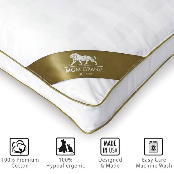 Shop Hotel Laundry Luxury Pillow 2 Pack White Free Shipping