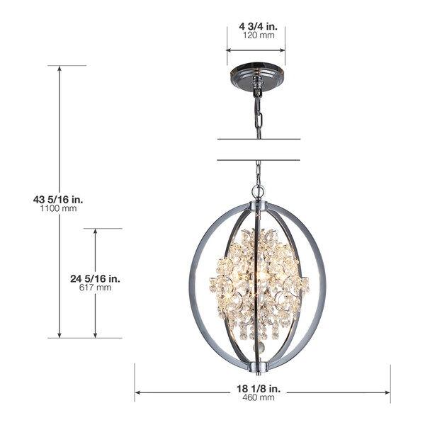 pena led chandelier