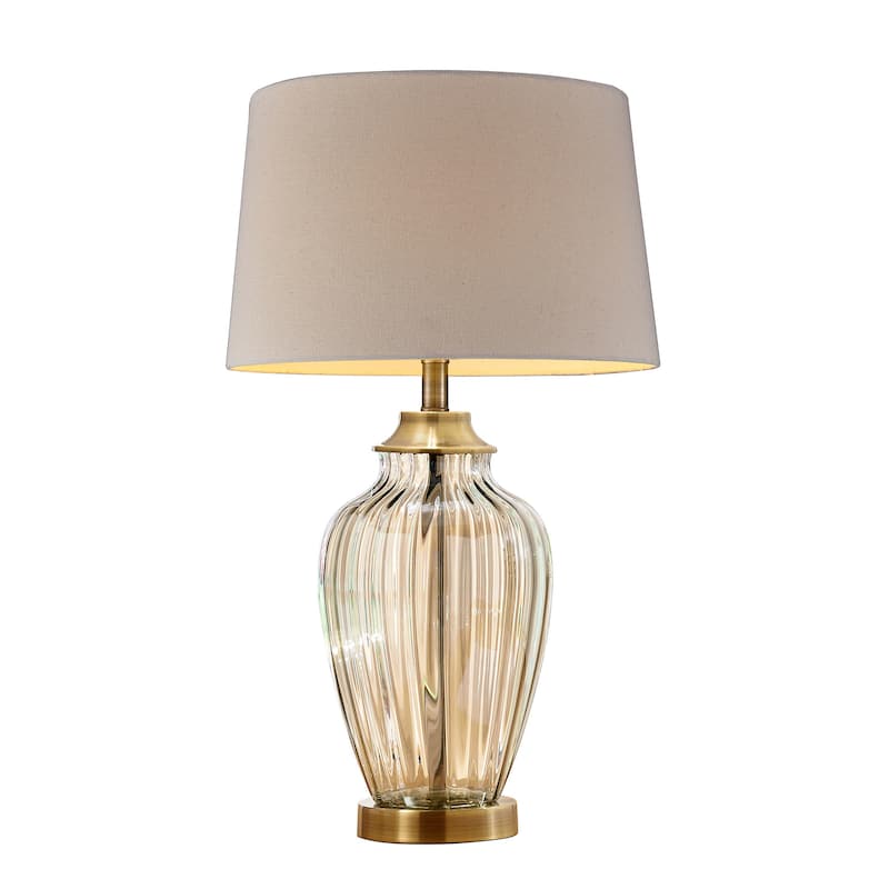 Athena Bronze Glass 28.5-inch Table Lamp