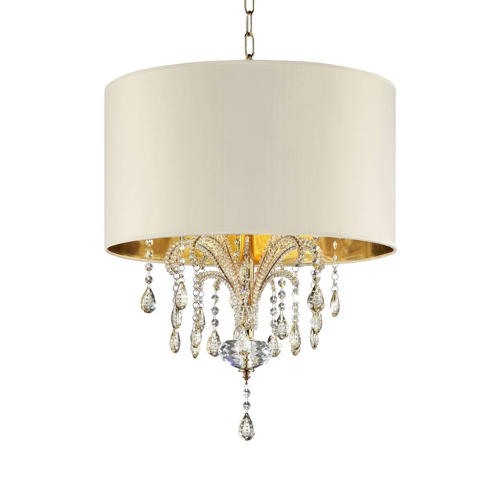 25 In. Amoruccio Crystal Gold Ceiling Lamp