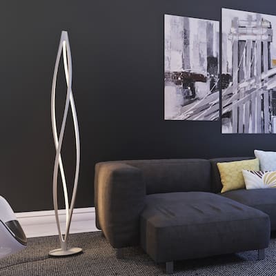 Cyclone LED Aluminum Floor Lamp