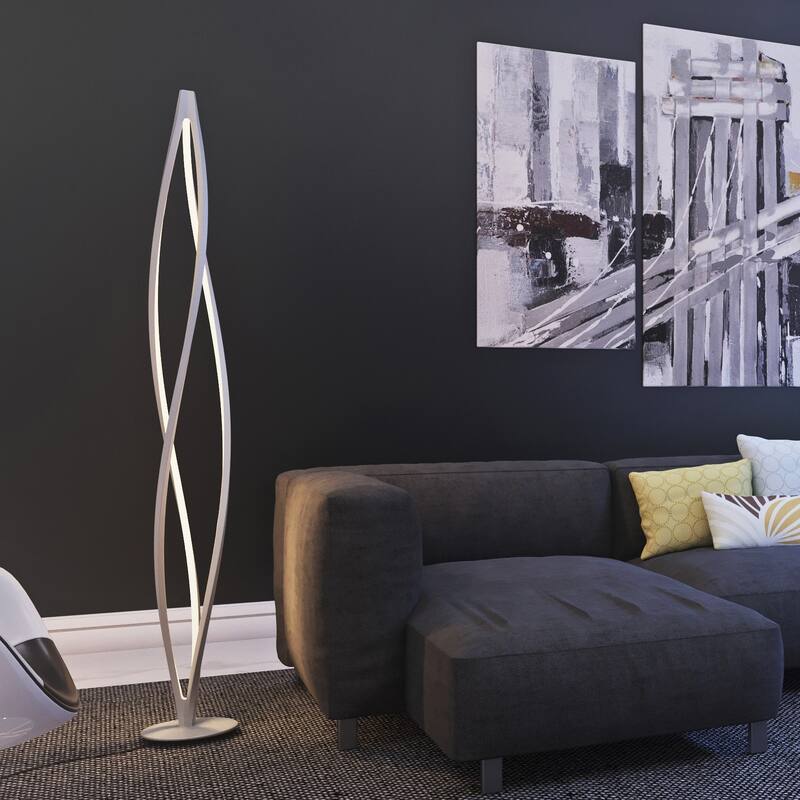 Cyclone LED Aluminum Floor Lamp