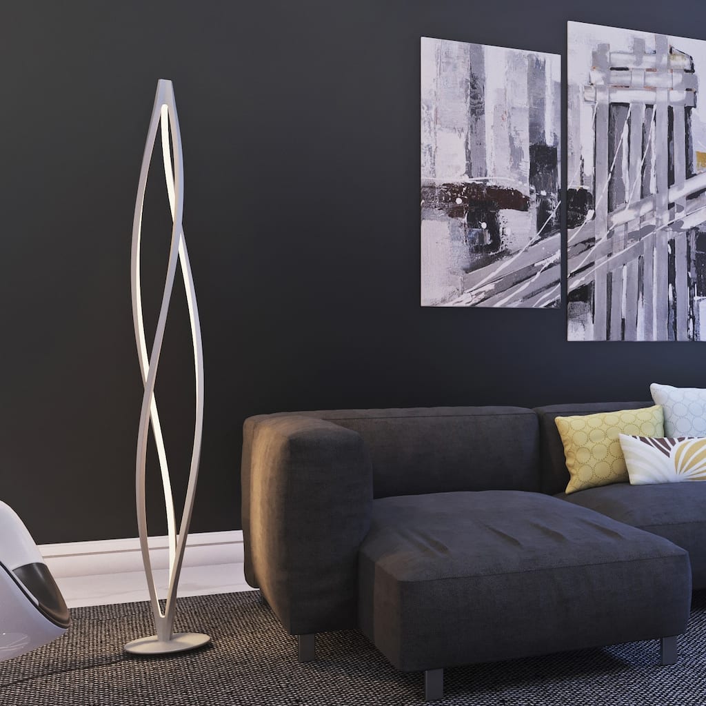 Cyclone LED Aluminum Floor Lamp