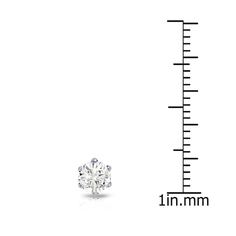 Auriya 1/3ctw Round SINGLE STUD (1) Diamond Earring 14k Gold 6-Prong