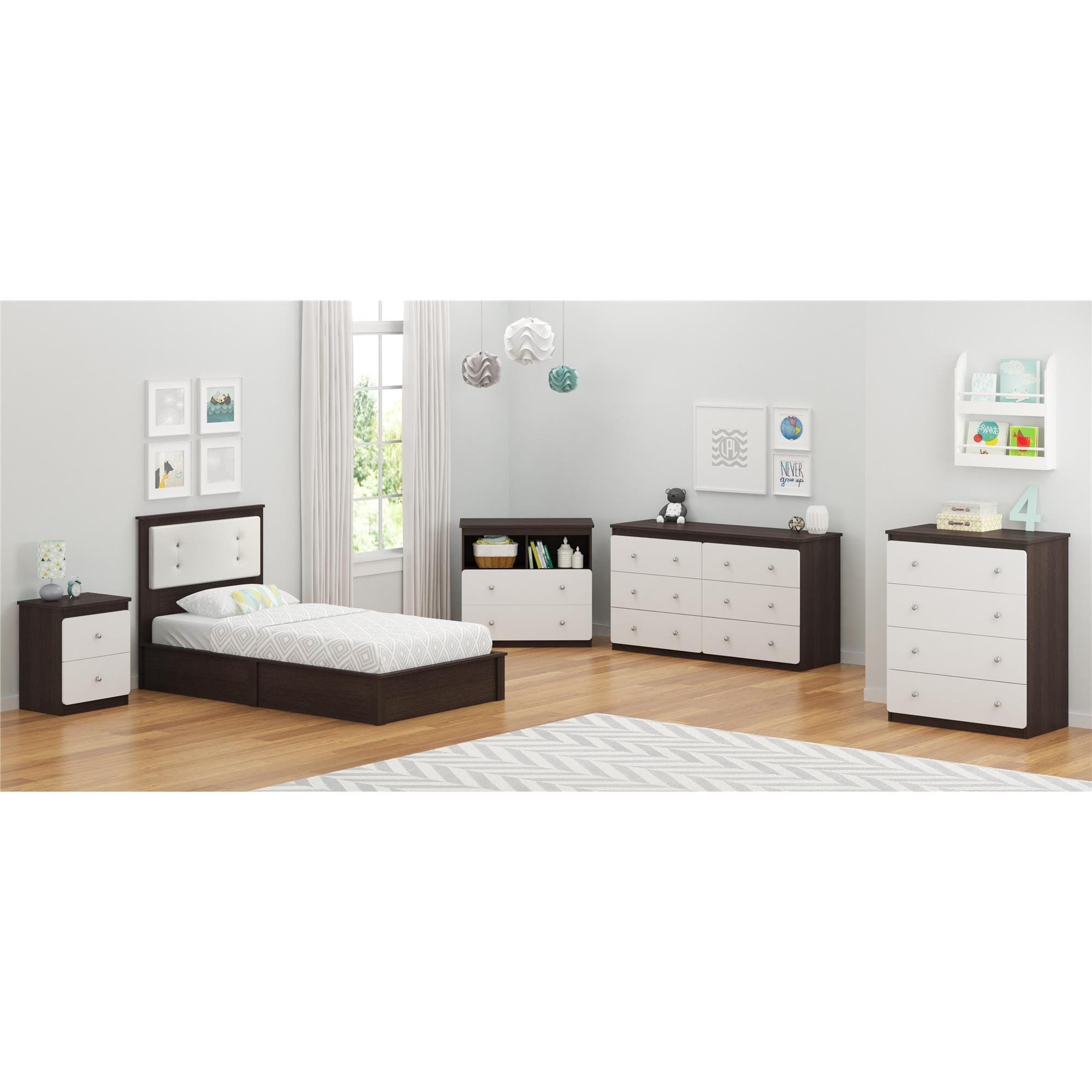 Shop Altra Willow Lake Coffee House Plank White Nightstand With Drawers By Cosco Overstock 12614142