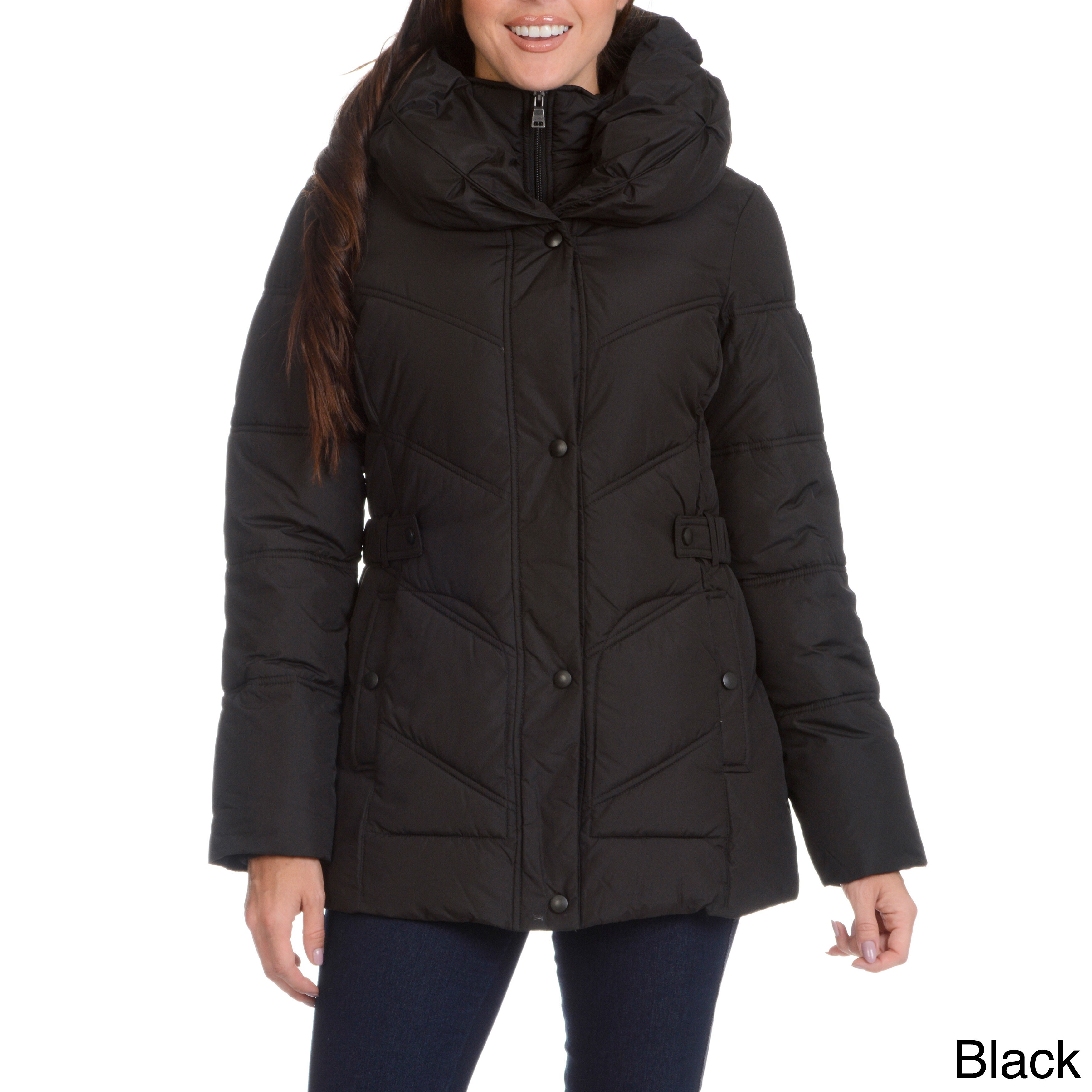 Larry Levine Women's Pillow Collar Down Jacket Larry Levine Women's Pillow Collar Down Jacket