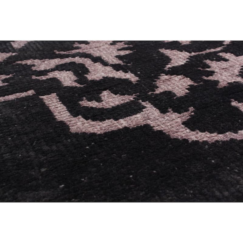 Hand-knotted La Seda Turquoise Silk, Wool Rug