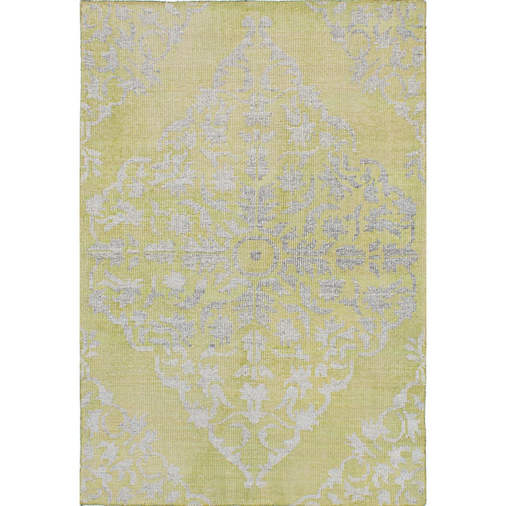 Hand-knotted La Seda Turquoise Silk, Wool Rug